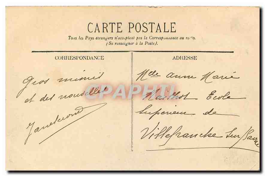 CPA Lyon Theatre des Celestins  — Verso