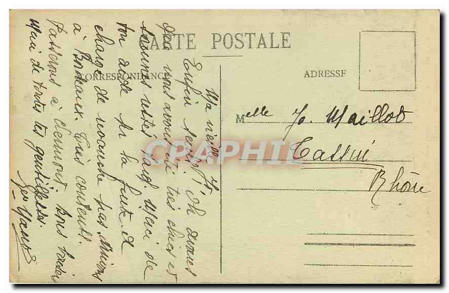 Flèche Saint-Michel — Bordeaux — Phototypie Marcel Delboy, n°18 — Rückseite