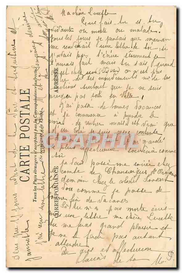 Plateau d'Emparis and Lac Liris — Alpine view with glaciers — publisher unknown — Back