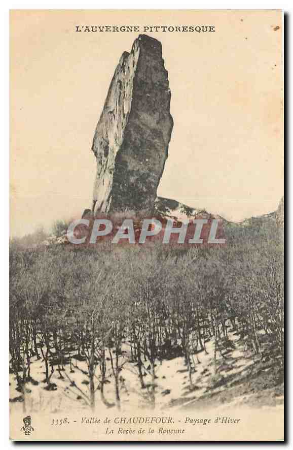 CPA Vallee de Chaudefour Paysage d'Hiver La Roche de la Rancune 