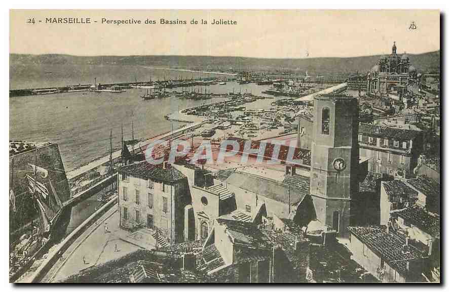 CPA Marseille Perspective des Bassins de la Joliette 