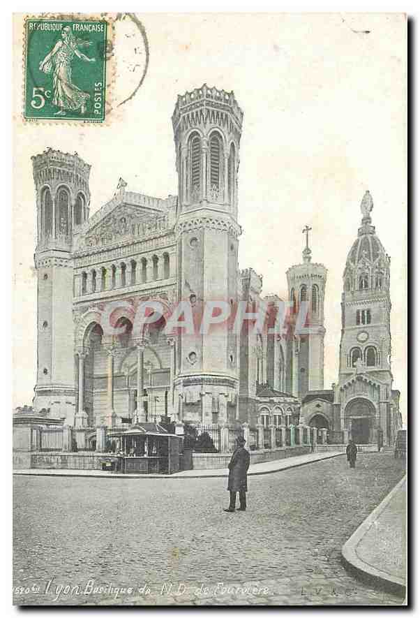 CPA Lyon Basilique de N D de Fourviere 
