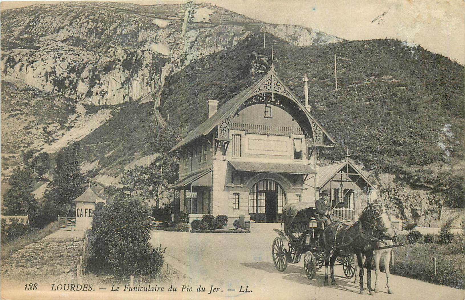 CPA Lourdes Le Funiculaire du Pic du Jer 