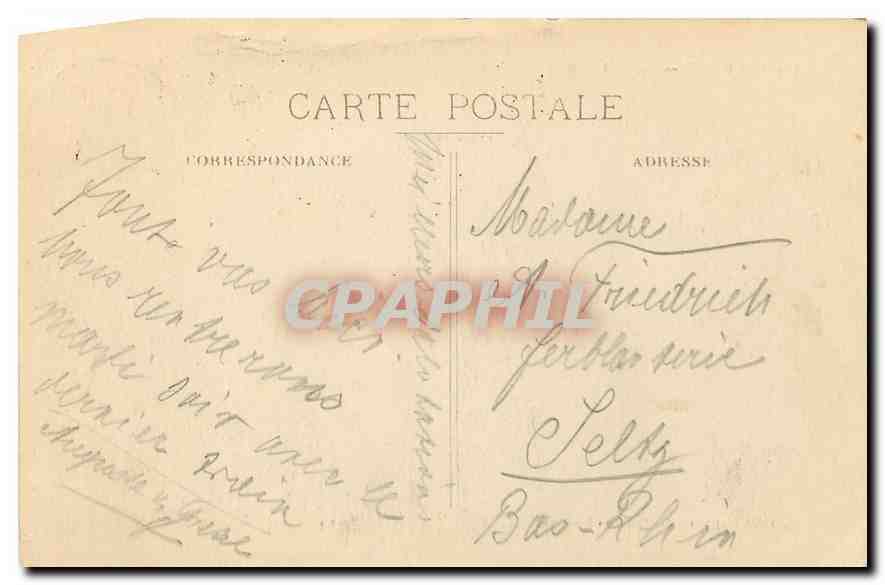 CPA Belfort Le Chateau et le Lion  — Rückseite