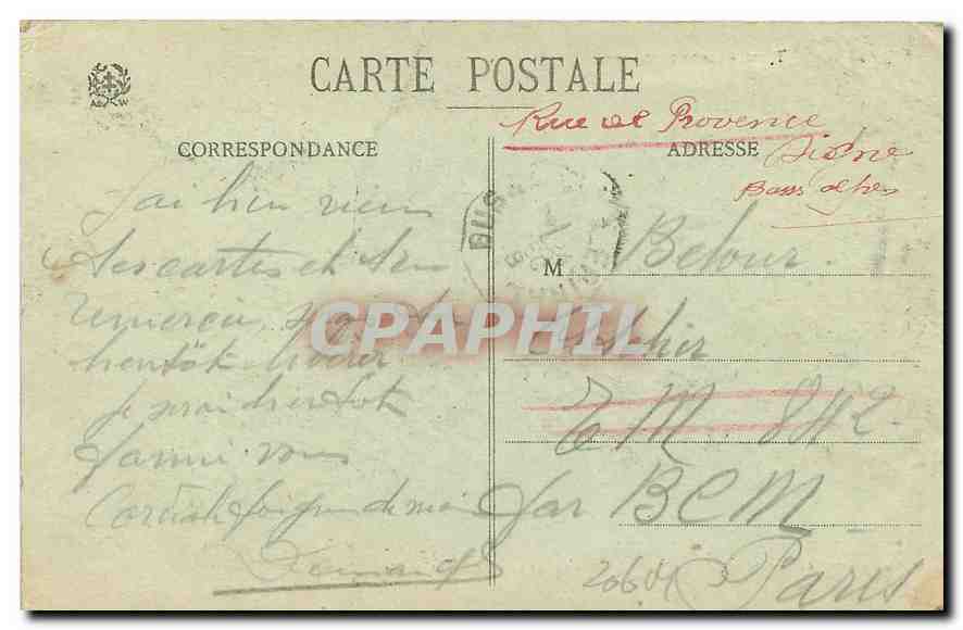 CPA Remiremont Vosges Le college de jeunes filles — Rückseite