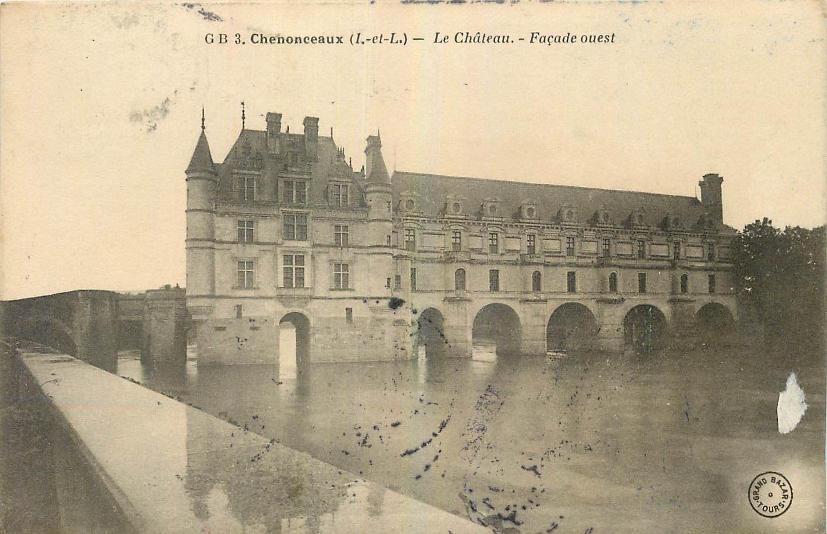 CPA Chenonceaux I et L Le Chateau Facade Ouest 