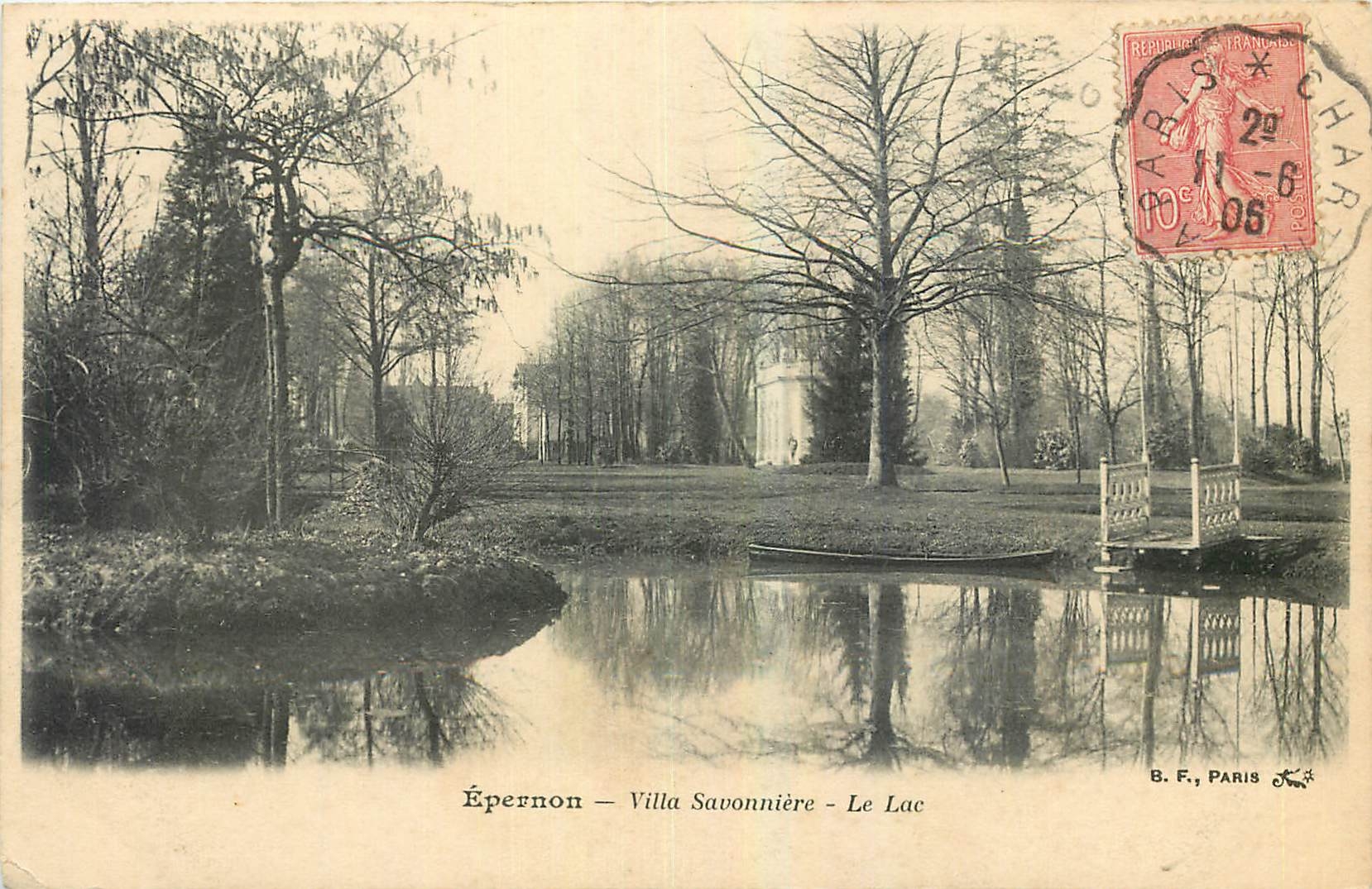 CPA Epernon Villa Savonniere Le Lac 