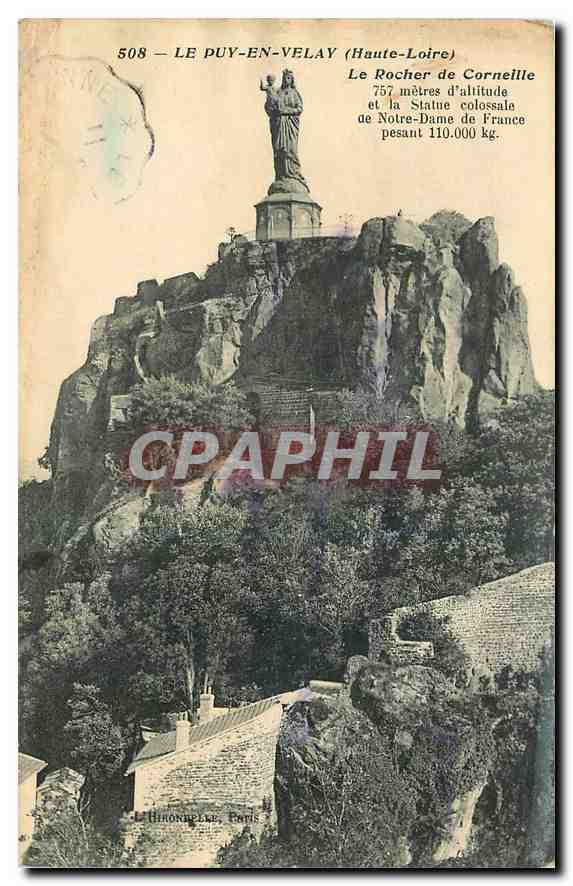 CPA Le Puy en Velay Haute Loire Le Rocher de Corneille 