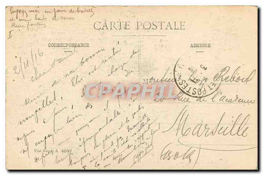 CPA Guerre 1914 1915 1916 Lironville  — Rückseite