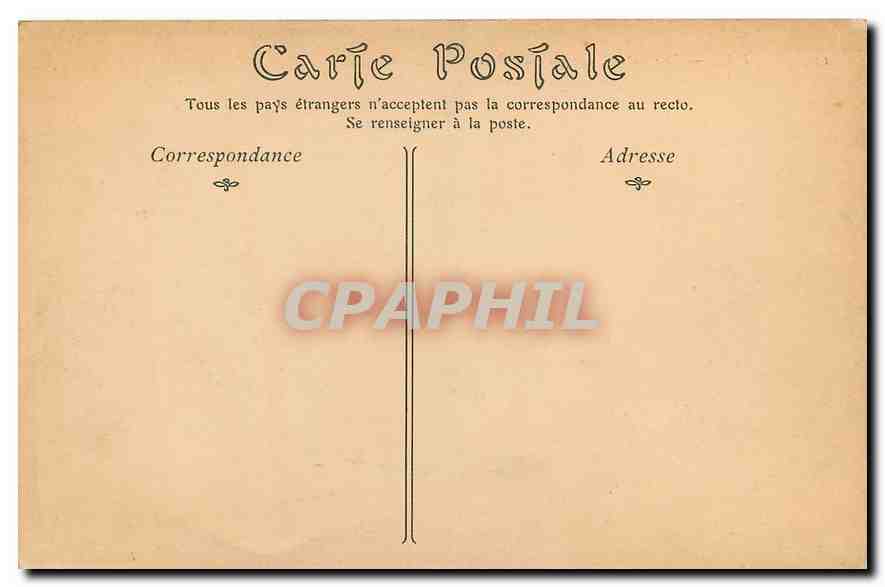CPA Paris Le Chateau vue prise du Parc  — Rückseite