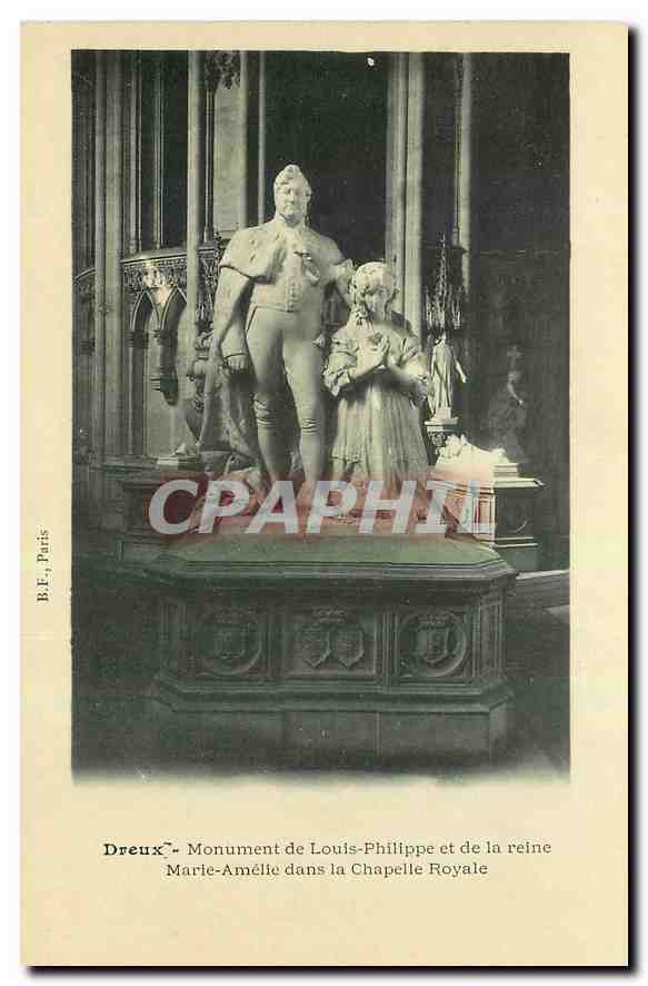Dreux - Monument de Louis-Philippe et de la reine Marie-Amélie dans la Chapelle Royale — B.F., Paris