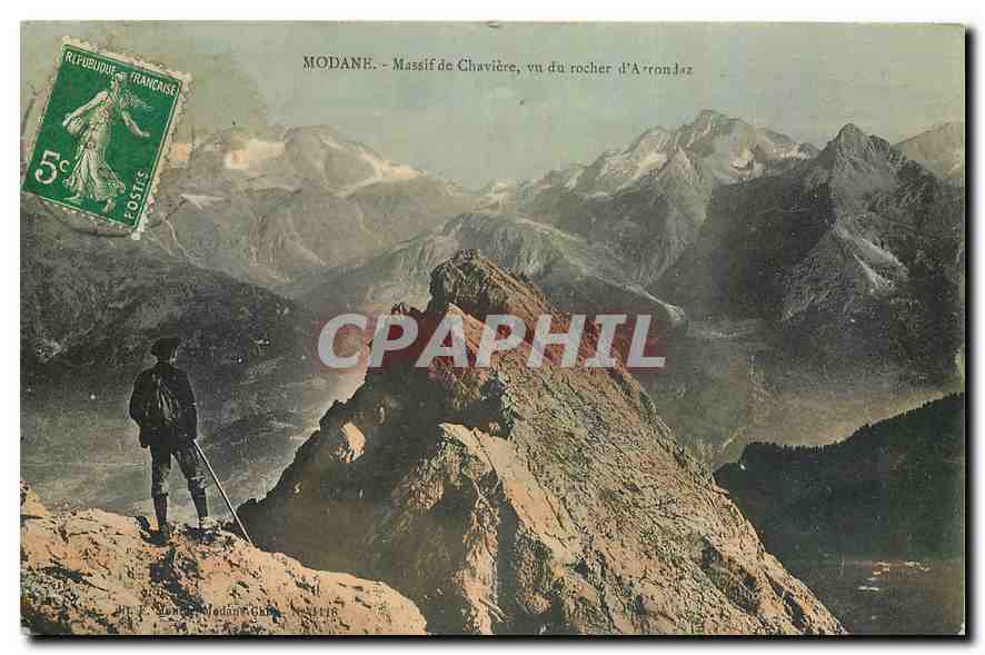 CPA Modane Massif de Chaviere cu du rocher d'Arrondaz 