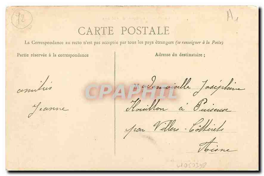CPA Le Mans Les Bords de l'Huisne  — Rückseite