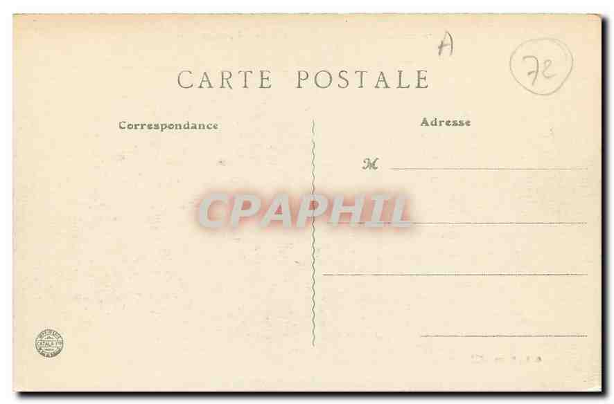 CPA Le Mans Sarthe Pont en X jete en 1897  — Rückseite