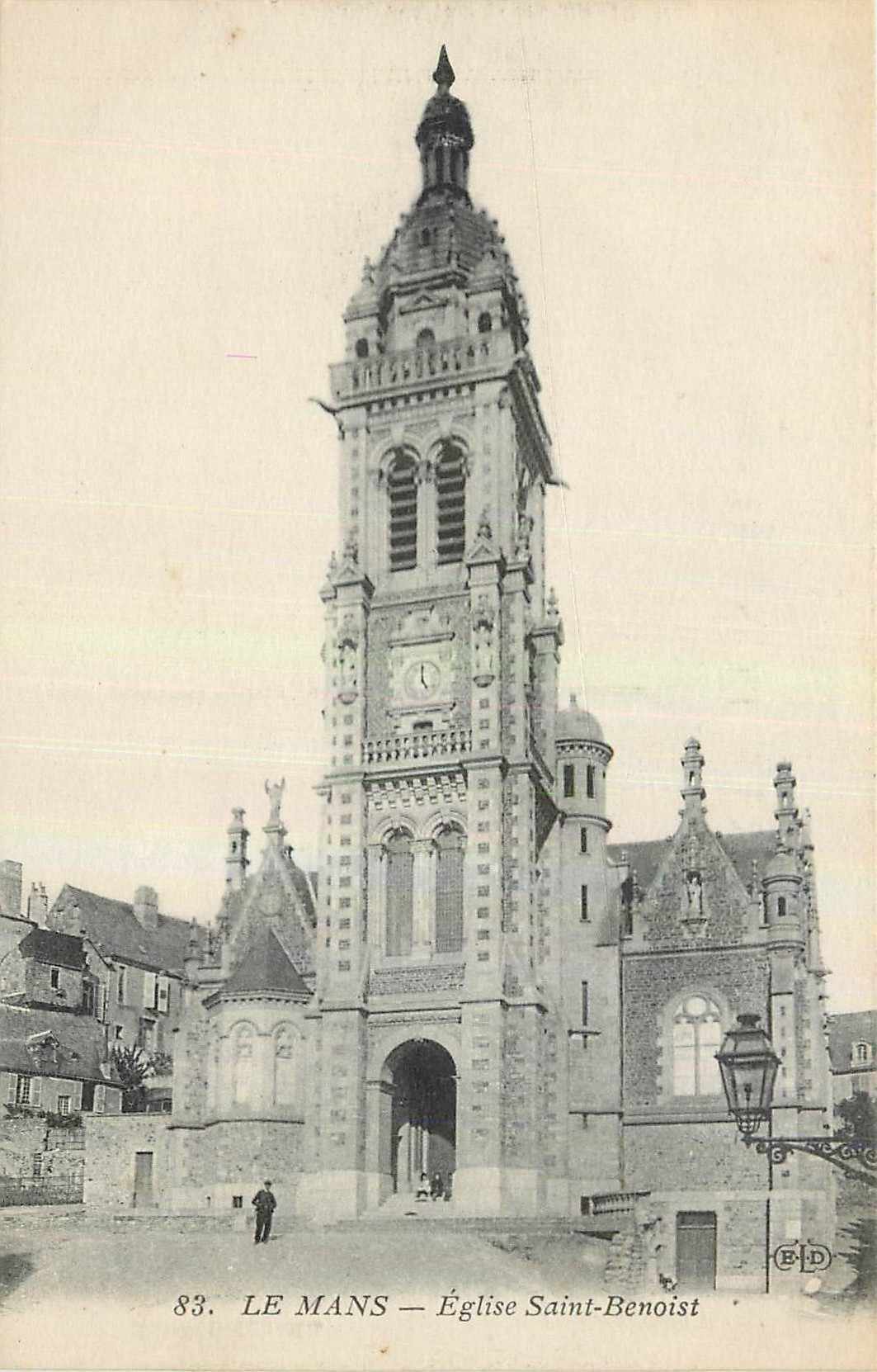 CPA Le Mans Eglise Saint Benoist 