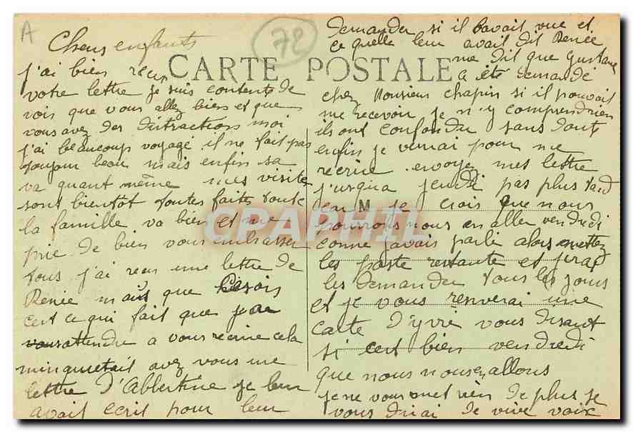 CPA Le Mans Maison dite de la Reine Berengere  — Rückseite