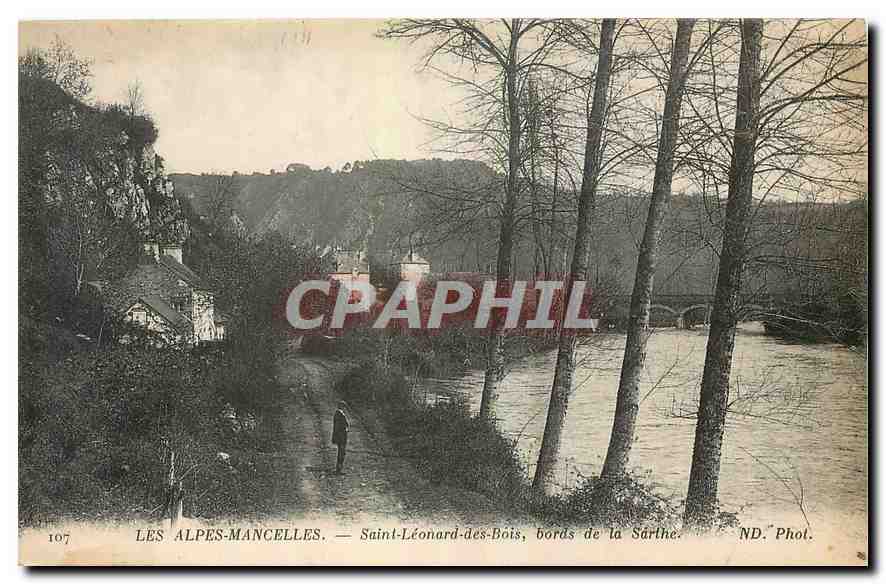 CPA Les Alpes Mancelles Saint Leonard des bois bords de la Sarthe 