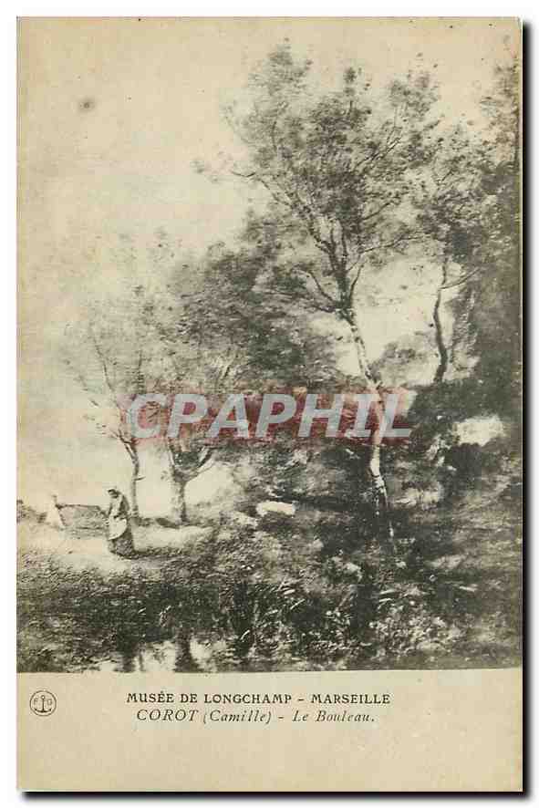 CPA Musee de Longchamp Marseille Corot Camille le Bouleau 