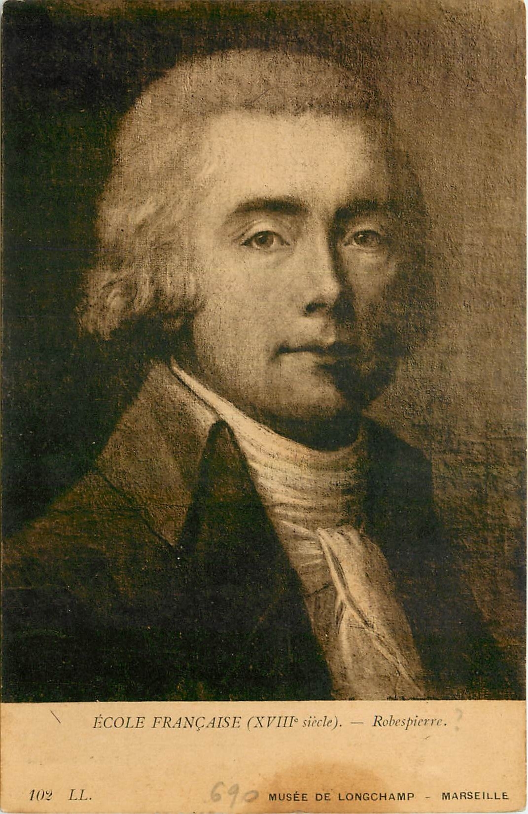 CPA Ecole Francaise Robespierre Musee de Longchamp Marseille 