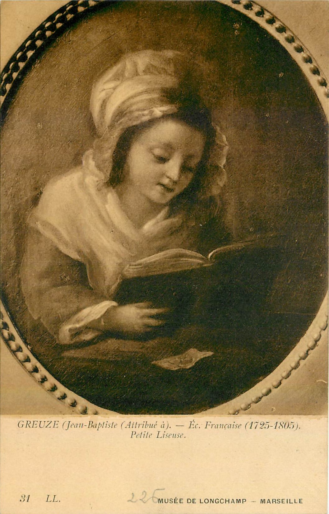 CPA Creuze Jean Baptiste Attrivue Ec Francaise Petite Lisense Musee de Longchamp Marseille 