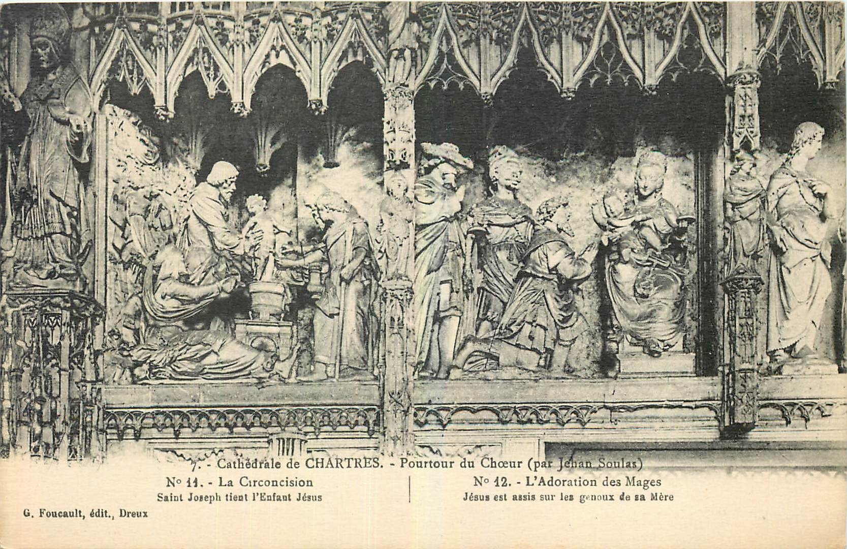 CPA Cathedrale de Chartres Pourtour du Choeur La Circoncision 