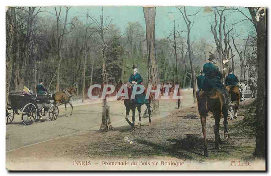 CPA Paris Promenade du Bois de Boulogne 