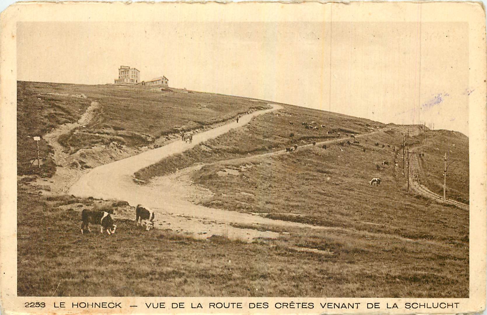 Antike Ansichtskarte Ansicht der Route des Cretes von Schlucht