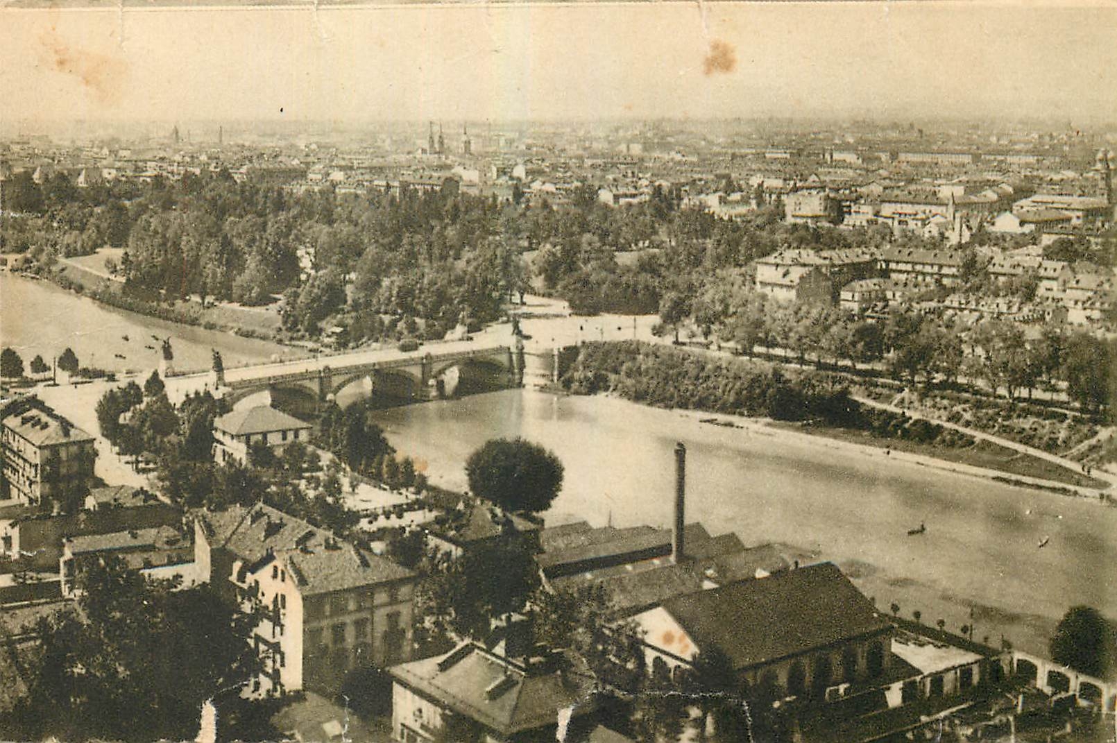 CPA Torino Panorama du Mont des Capucins 