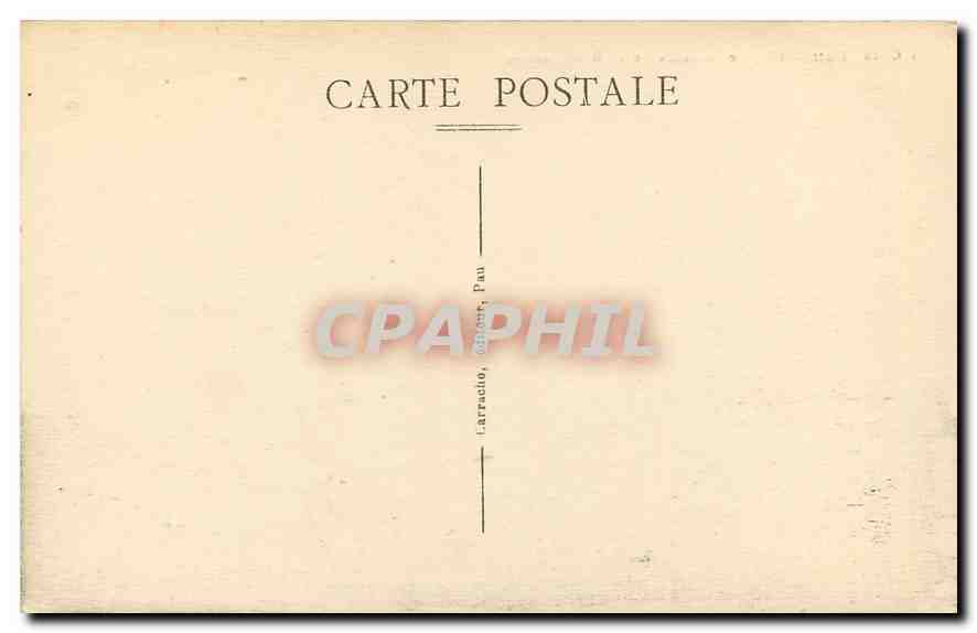CPA Pau l'Eglise Saint Martin et Hotel Gassion  — Verso