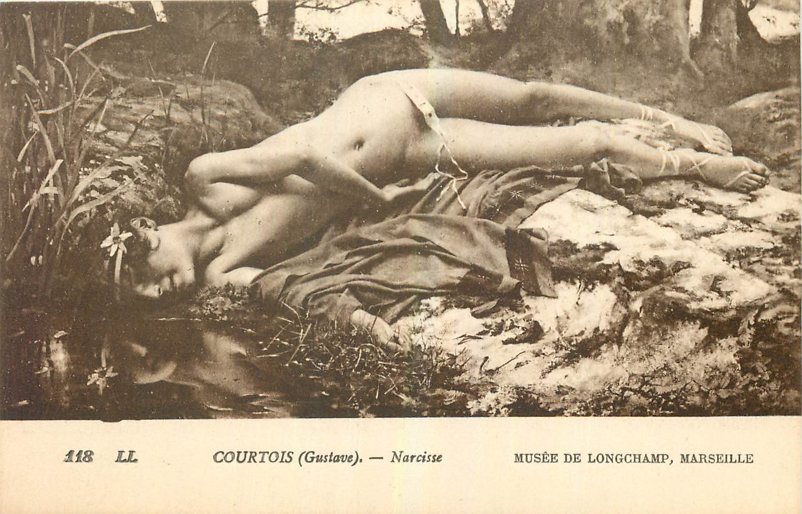 CPA Courtois Gustave Marcisse Musee de Longchamp Marseille 