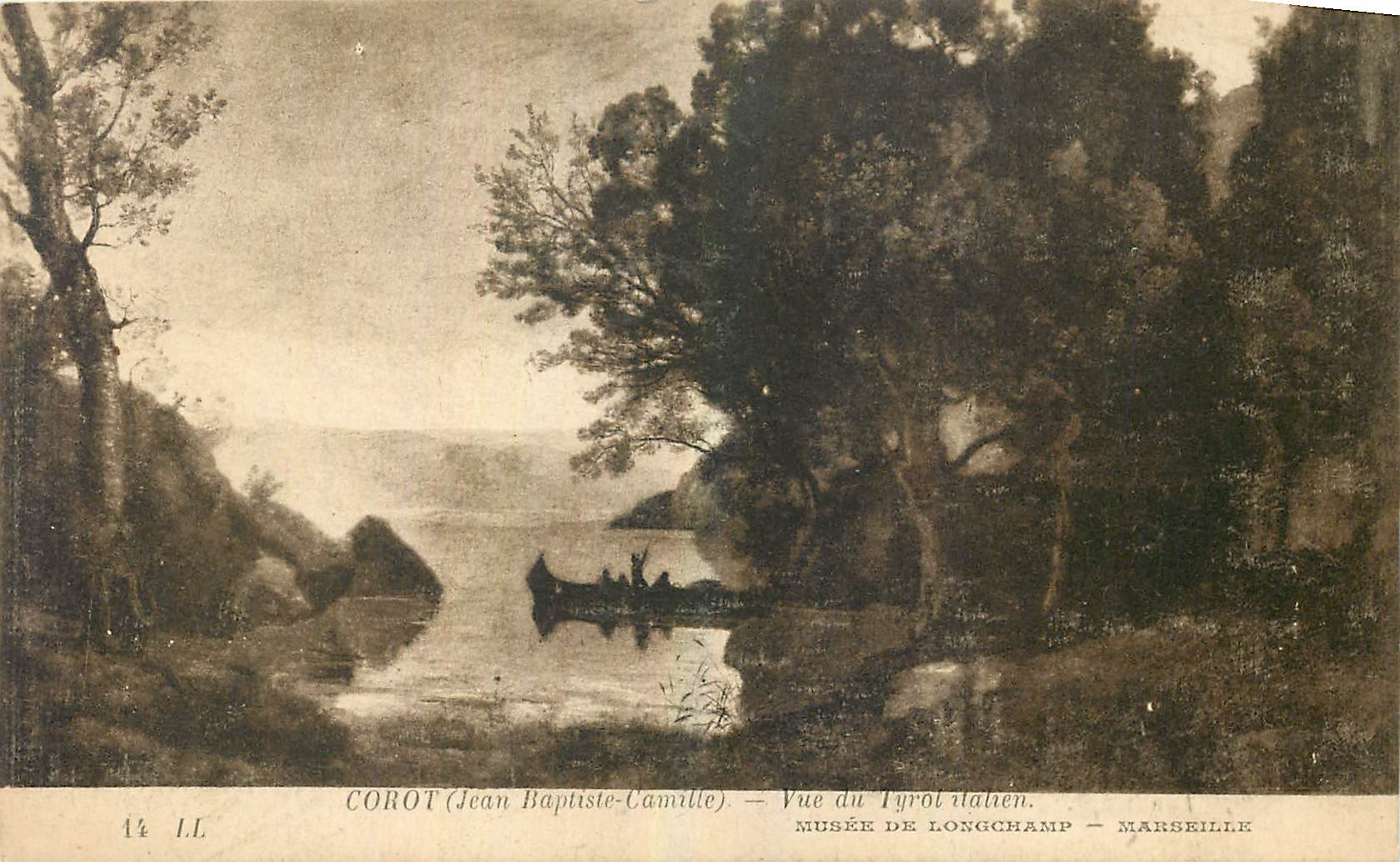 CPA Corot Jean Baptiste Vue du Pyrol Italien Musee de Longchamp Marseille 
