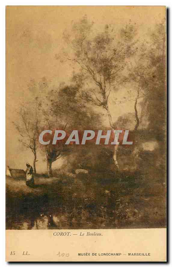CPA Corot Le Bouleau Musee de Longchamp Marseille 