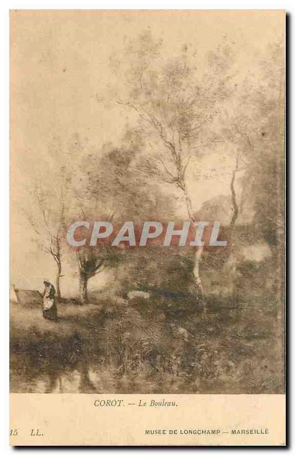 CPA Corot Le Bouleau Musee de Longchamp Marseille 