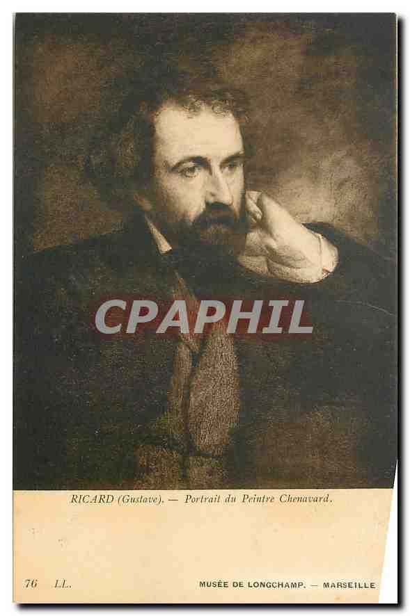 CPA Ricard Gustave Portrait du Peintre Chenavard Musee de Longchamp Marseille 