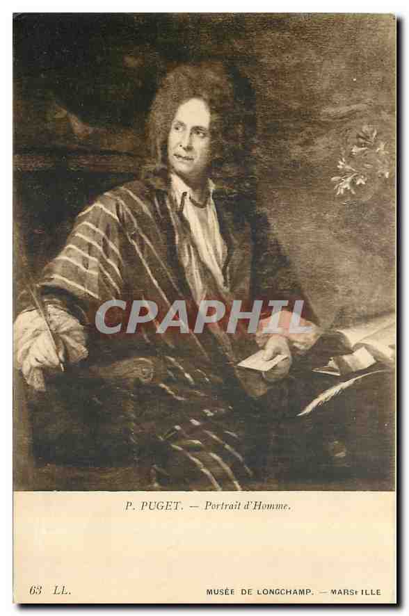 CPA P Puget Portrait d'Homme Musee de Longchamp Marseille 