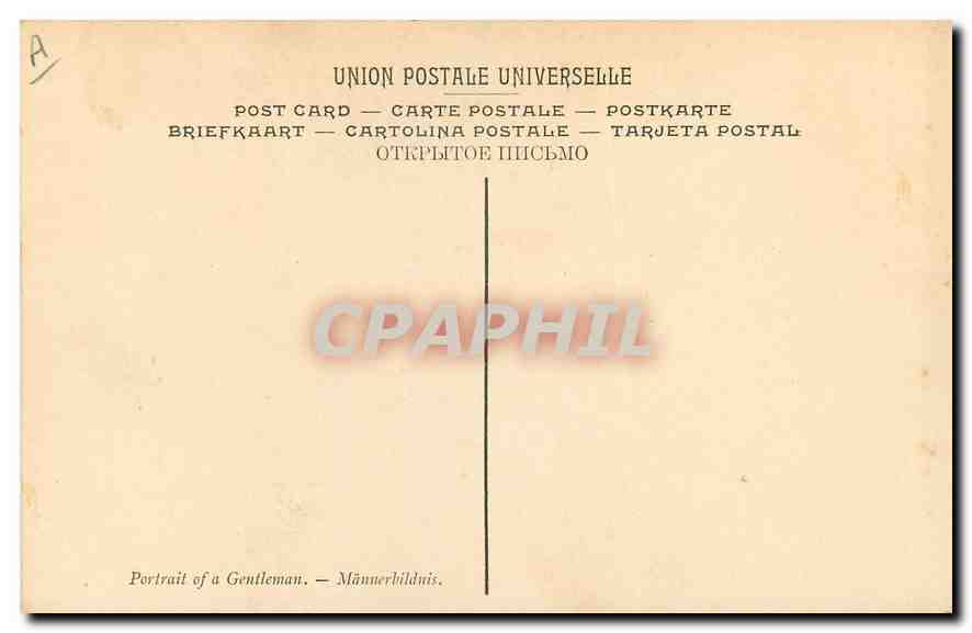 CPA P Puget Portrait d'Homme Musee de Longchamp Marseille  — Rückseite