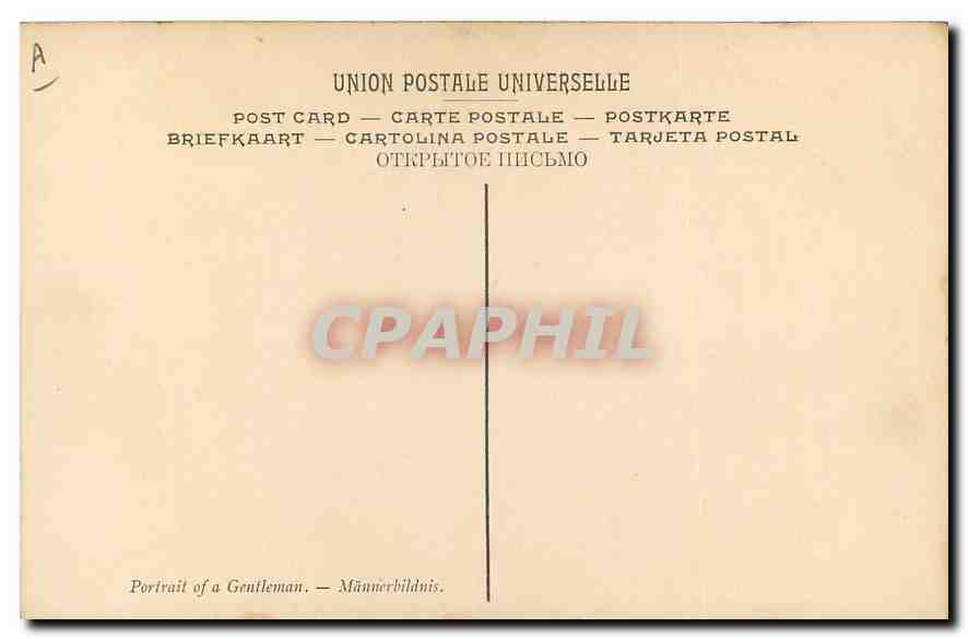 CPA P Puget Portrait d'Homme Musee de Longchamp Marseille  — Rückseite