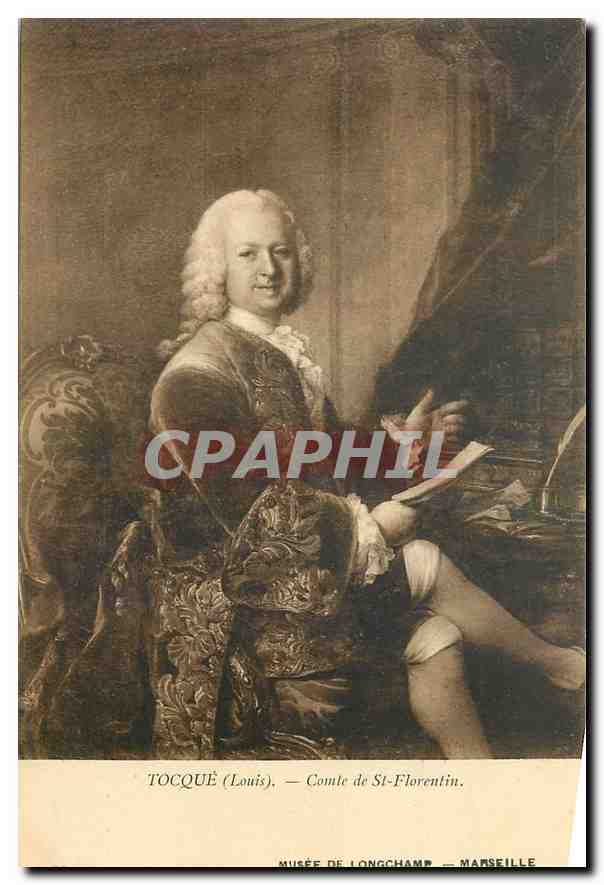 CPA Tocque Louis Comte de St Florentin Musee de Longchamp Marseille 