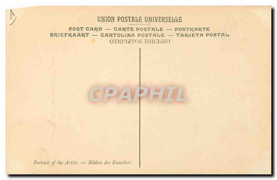 CPA Puget Pierre Ec Provencale Portrait de l'Auteur Musee de Longchamp Marseille  — Rückseite