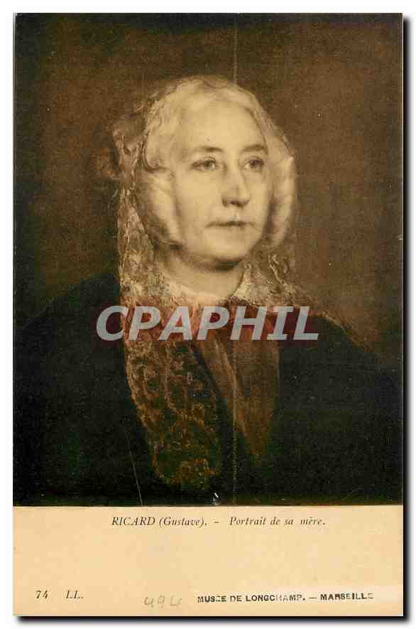 CPA Ricard Gustave Portrait de sa mere Musee de Longchamp Marseille 