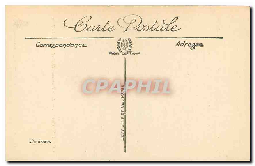 CPA Chaplin Charles Ecole Francaise Le Reve Musee de Longchamp Marseille  — Rückseite