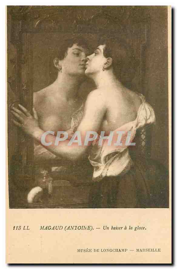 CPA Magaud Antoine Un baiser a la glace Musee de Longchamp Marseille 