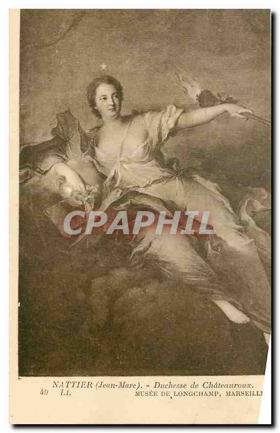 CPA Nattier Jean Marc Duchesse de Chateauroux Musee de Longchamp Marseille 