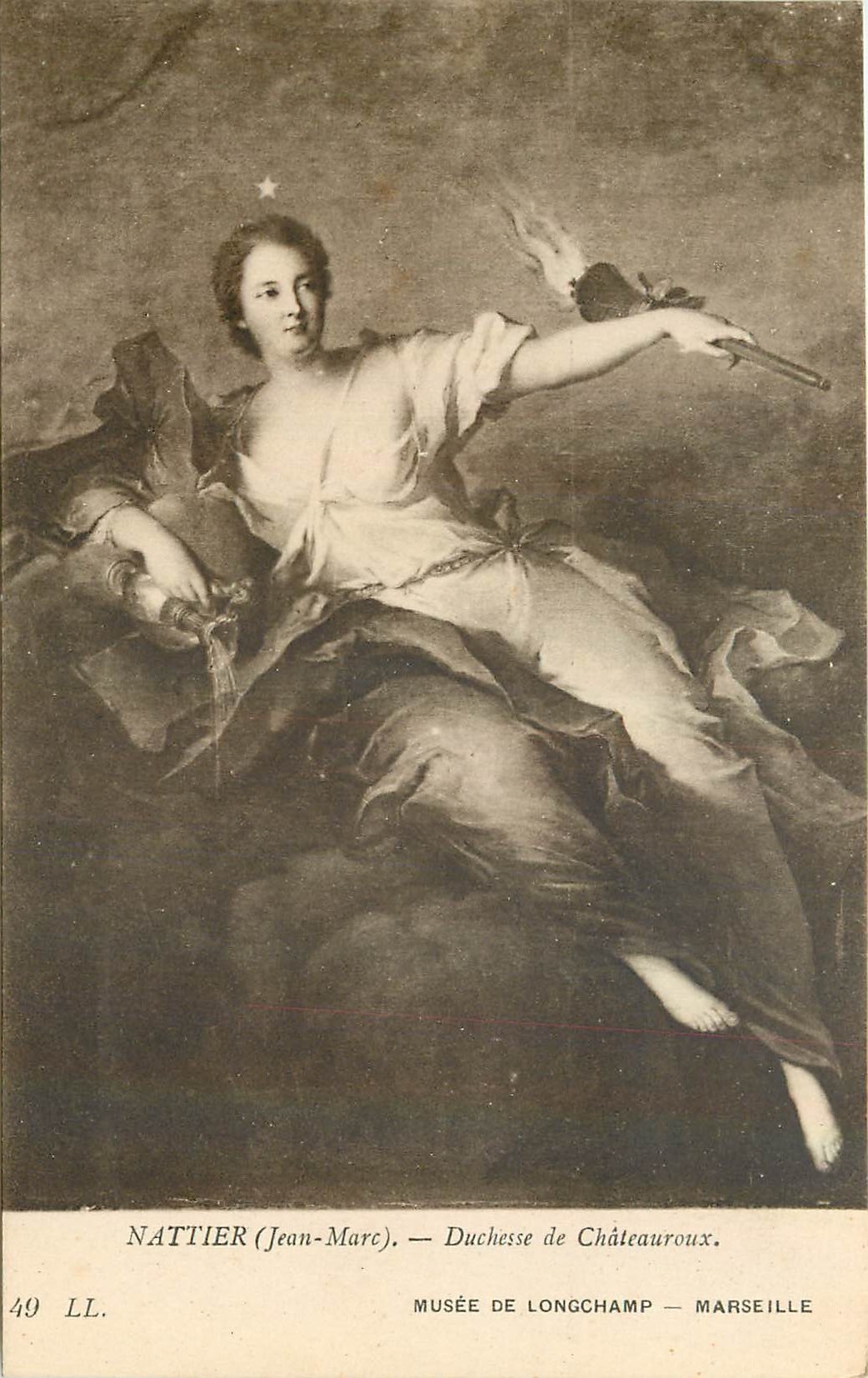 CPA Nattier Jean Marc Duchesse de Chateauroux Musee de Longchamp Marseille 