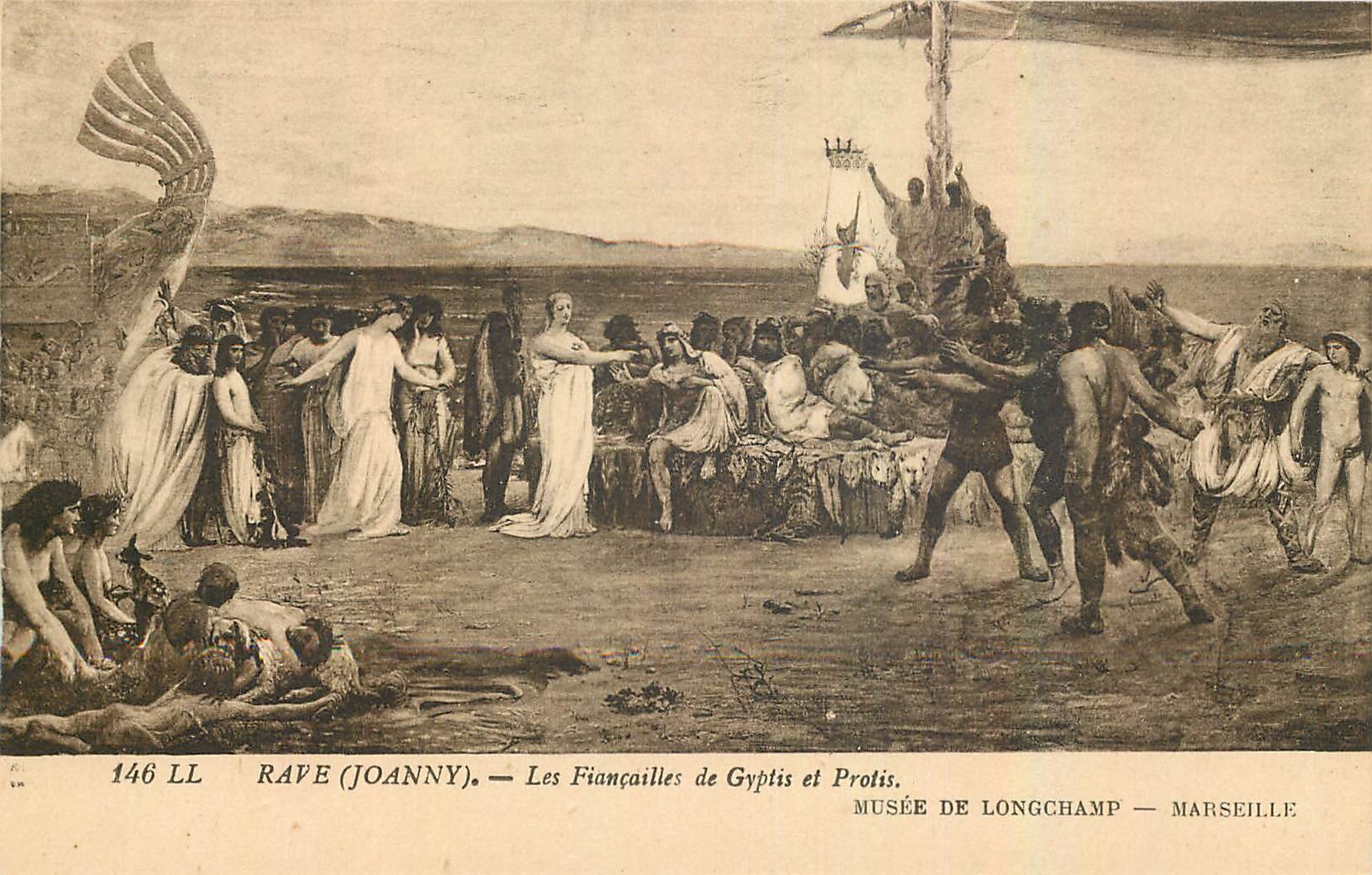 Les Fiançailles de Gyptis et Protis — RAPE (JOANNY) — Musée de Longchamp — Marseille