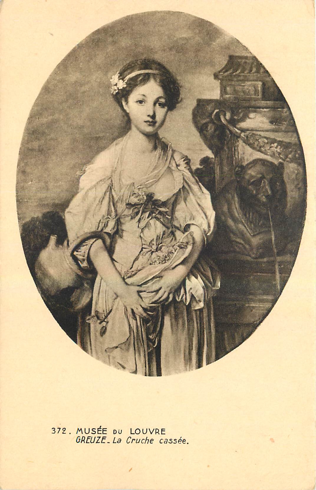 CPA Musee de Louvre Greuze La Cruche cassee 