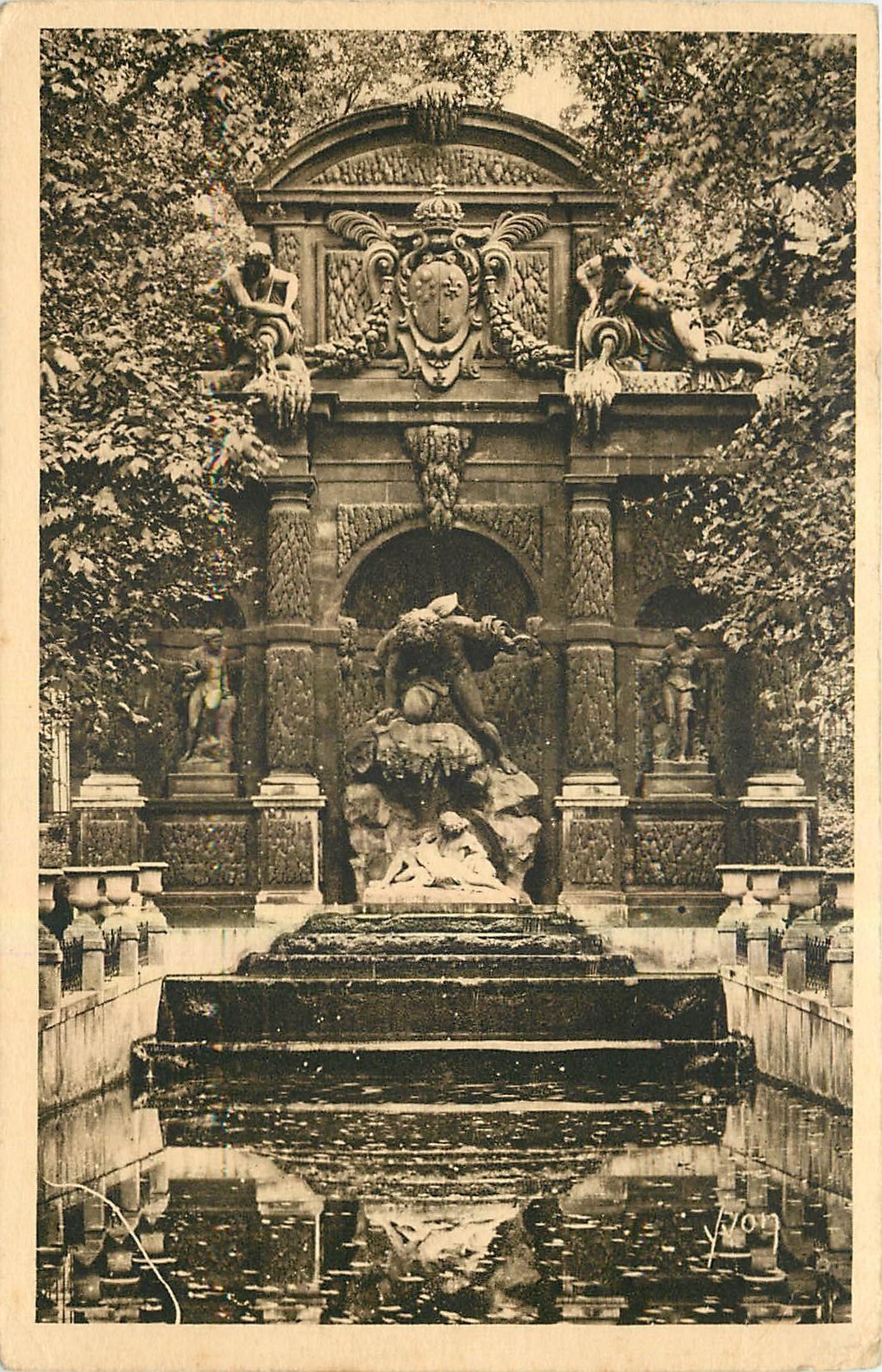 CPA Paris Fontaine Medicis Jardin du Luxembourg 