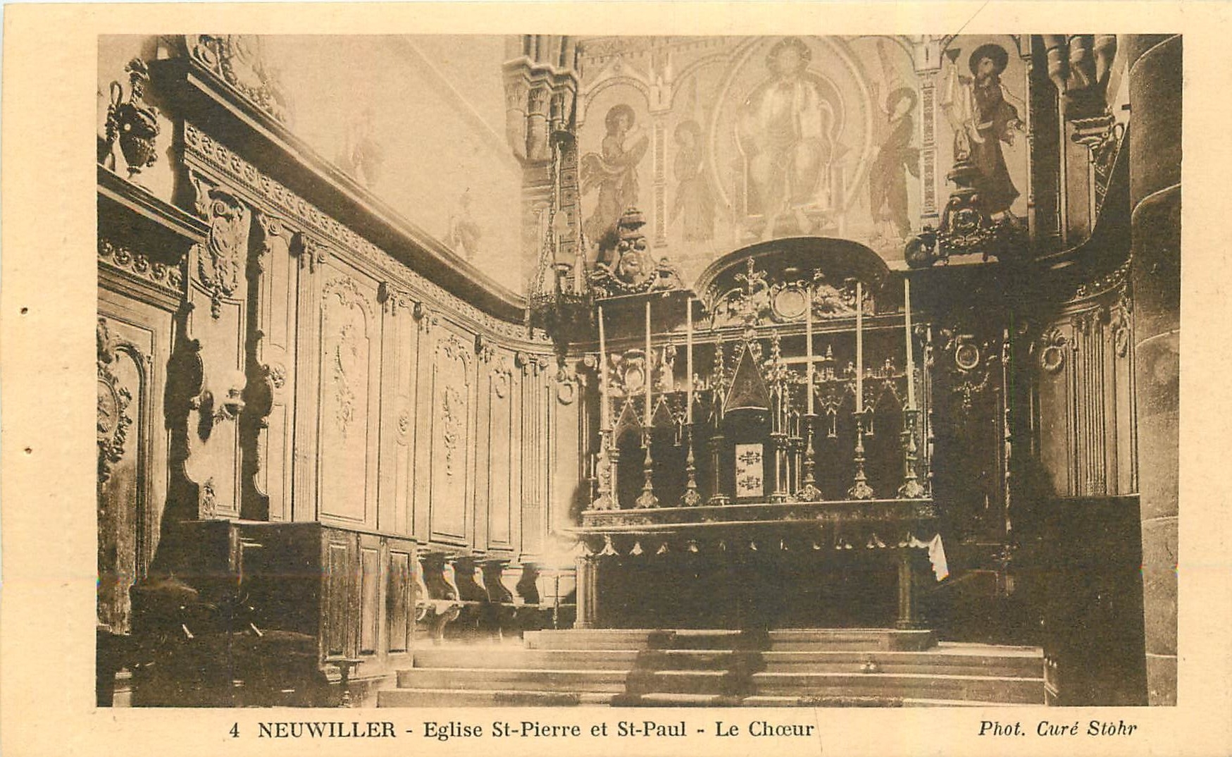 CPA Neuwiller Eglise St Pierre et St Paul Le Choeur 