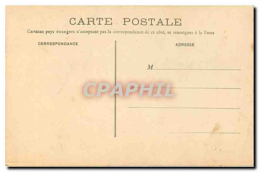 CPA Cergy Cour de l'Eglise  — Rückseite