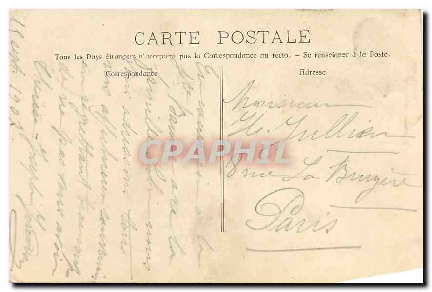 CPA La Saint Baume Le St Pilon et la grotte — Verso